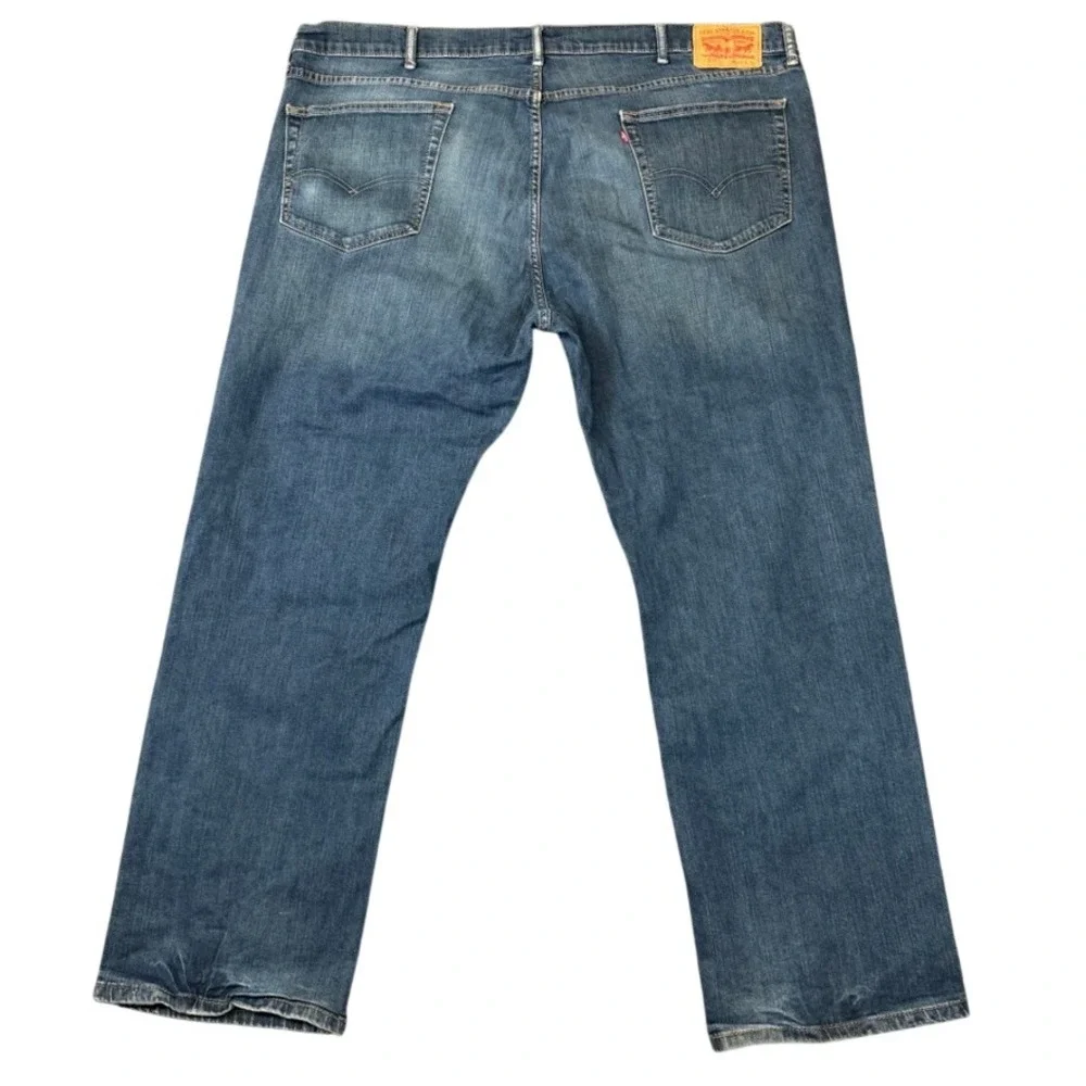 Levis 541 Mens Jeans 44x30 Blue Medium Wash Athletic Taper Stretch Denim